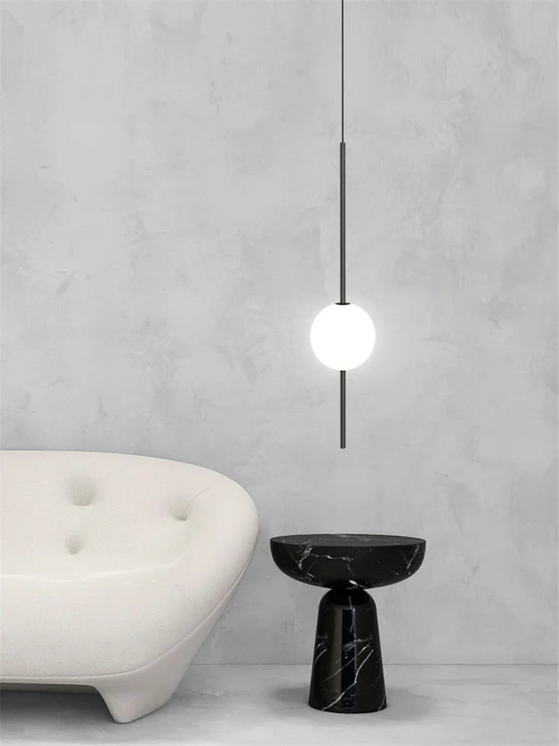 Afralia™ Glass Ball LED Ceiling Chandelier for Home Decor and Lighting