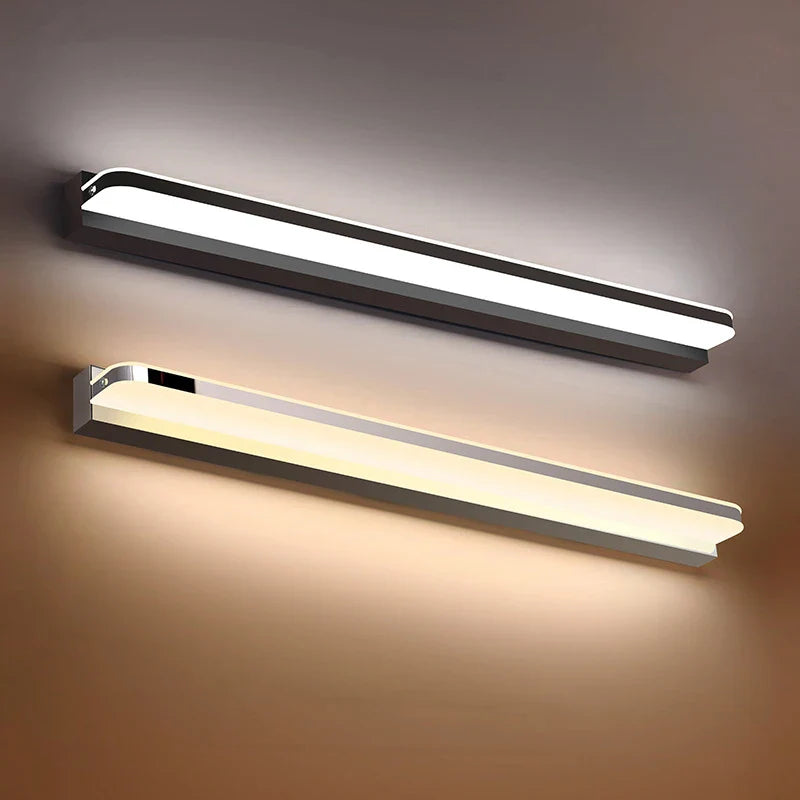 Afralia™ Modern Bathroom Wall Lights 42CM 52CM 9W 12W Sconces Indoor Bedroom Fixtures