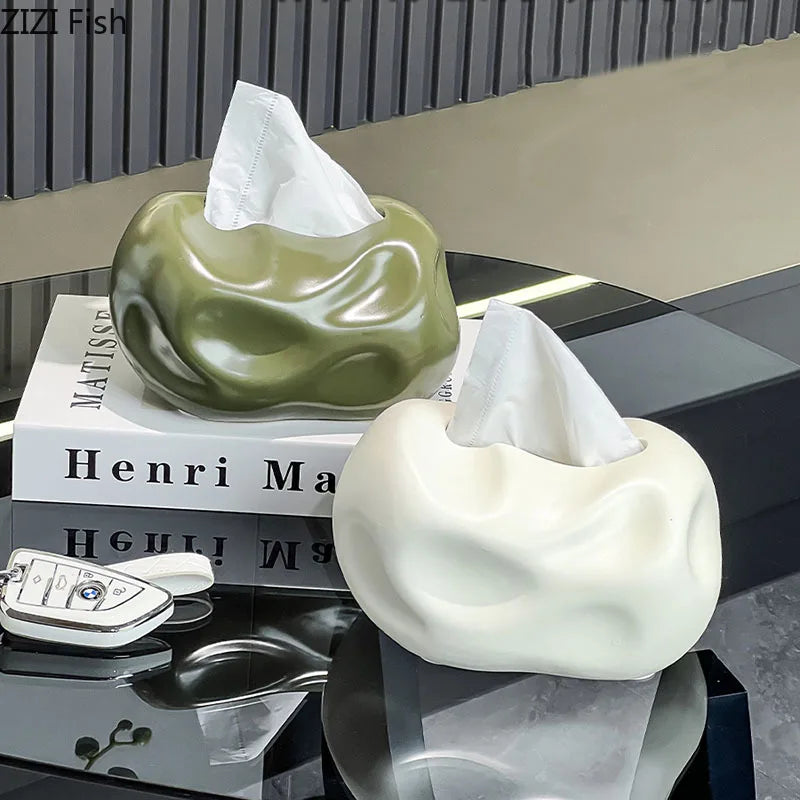 Afralia™ Ceramic Tissue Box: Stylish Table Decoration for Home or Office