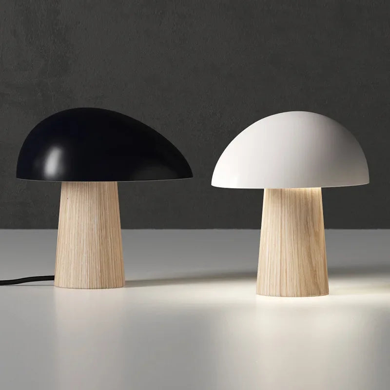 Afralia™ Mushroom Table Lamp LED Light for Bedroom, Study, Living Room, and Hotel