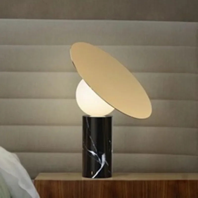 Afralia™ Marble Living Room Lamp: Nordic Designer Art Ball Bedroom Desk Light