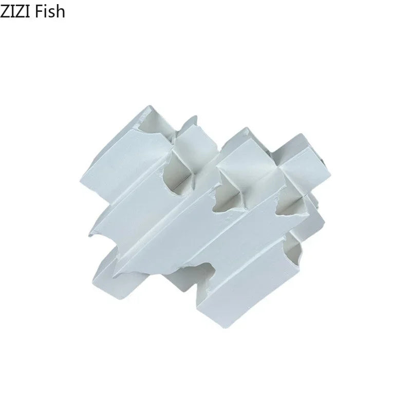 Afralia™ Geometric Ceramic Desk Ornament Minimalism Sculpture Room Decor