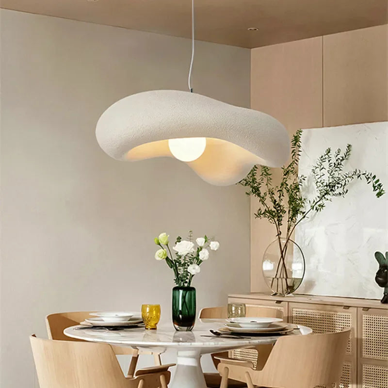 Afralia™ Wabi-Sabi LED Pendant Lights: Minimalist Nordic Chandelier for Bedroom, Bar, and Cafe