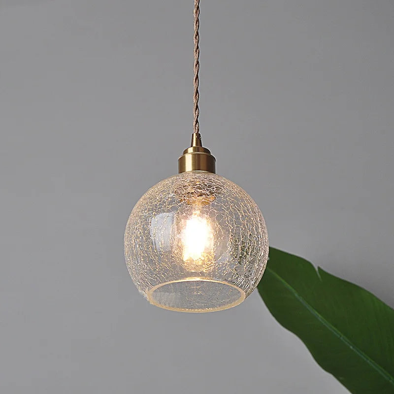 Afralia™ Glass Globe LED Pendant Light - Adjustable Modern Nordic Hanging Fixture