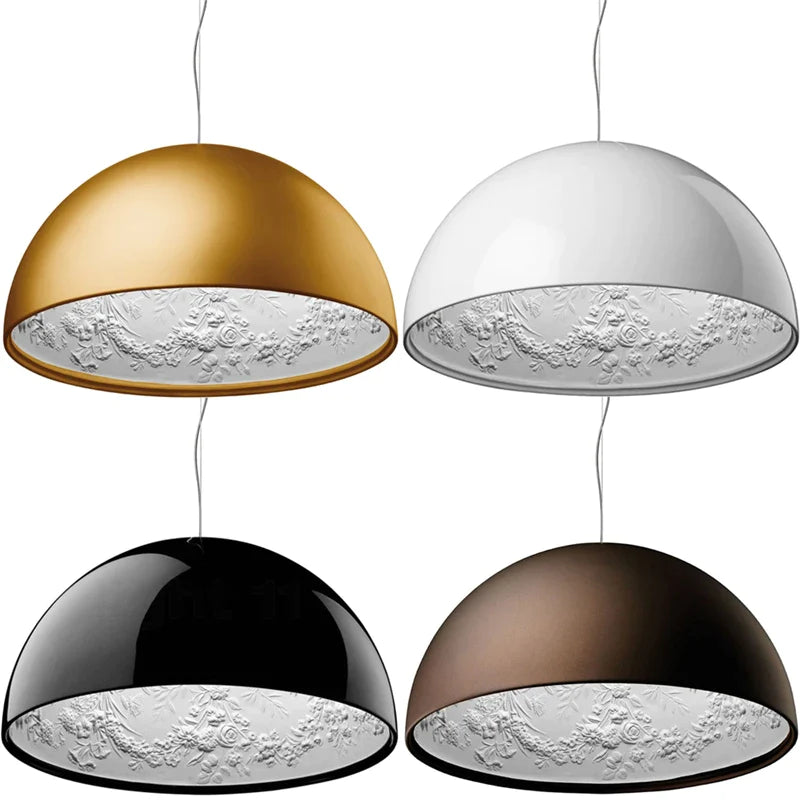 Afralia™ LED Pendant Light: Modern, Black/White/Gold, Indoor Decor, Hanging Chandeliers.