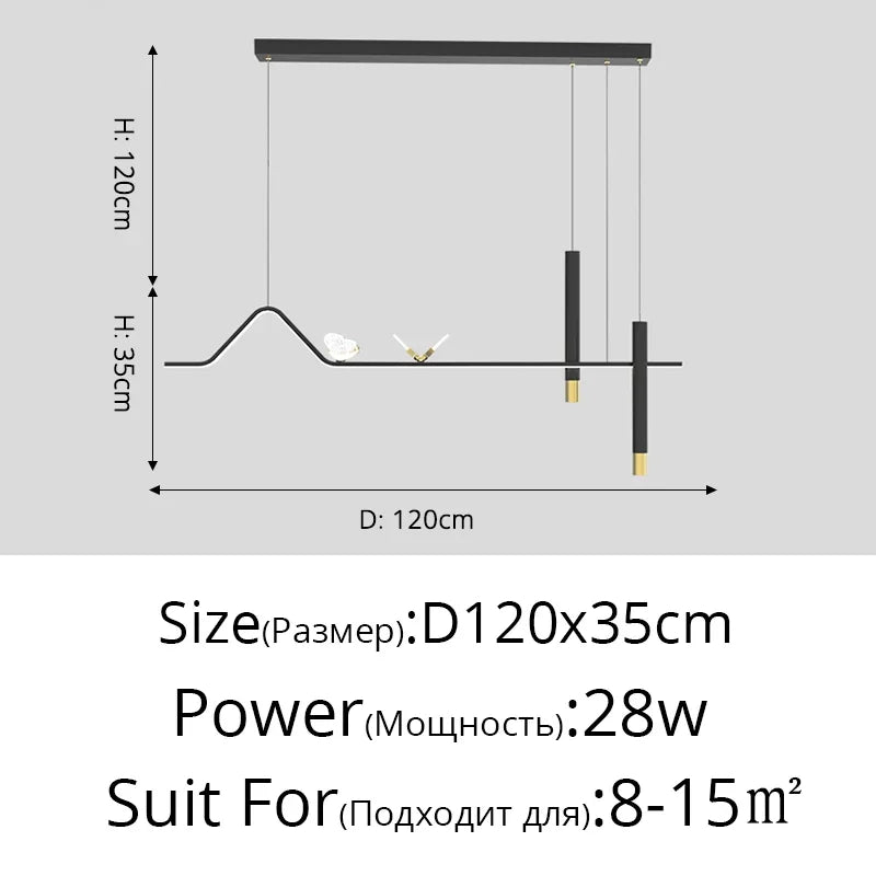 Afralia™ Modern LED Pendant Lights: Bedroom Living Dining Room Kitchen Bar Indoor Lighting with Remote Control