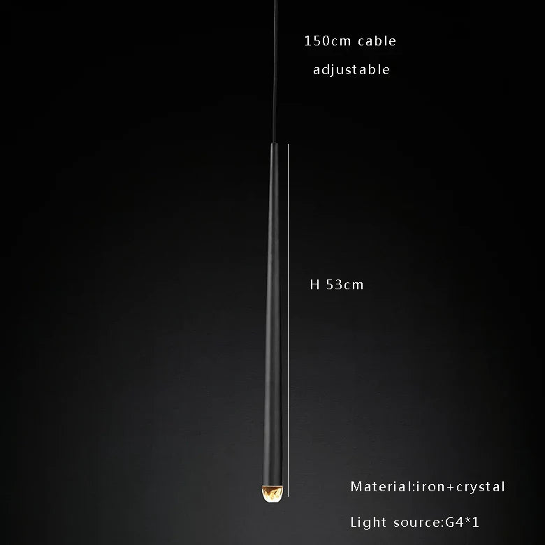 Afralia™ Modern Black Crystal Pendant Lights Dining Room Decor Fixture Luxe Design