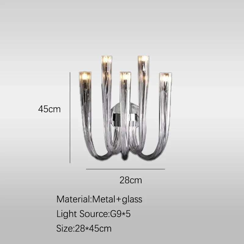 Afralia™ Glass Tube Dining Chandelier Modern Lamps