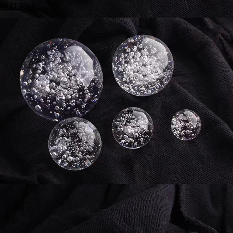 Geometric Crystal Bubble Ball Decor by Afralia™