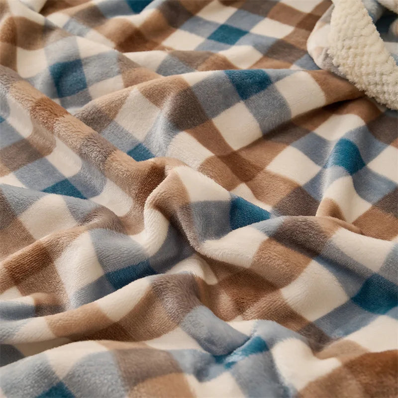 Afralia™ Japanese Milk Velvet Blanket: Soft, Thick, and Cozy for All Seasons