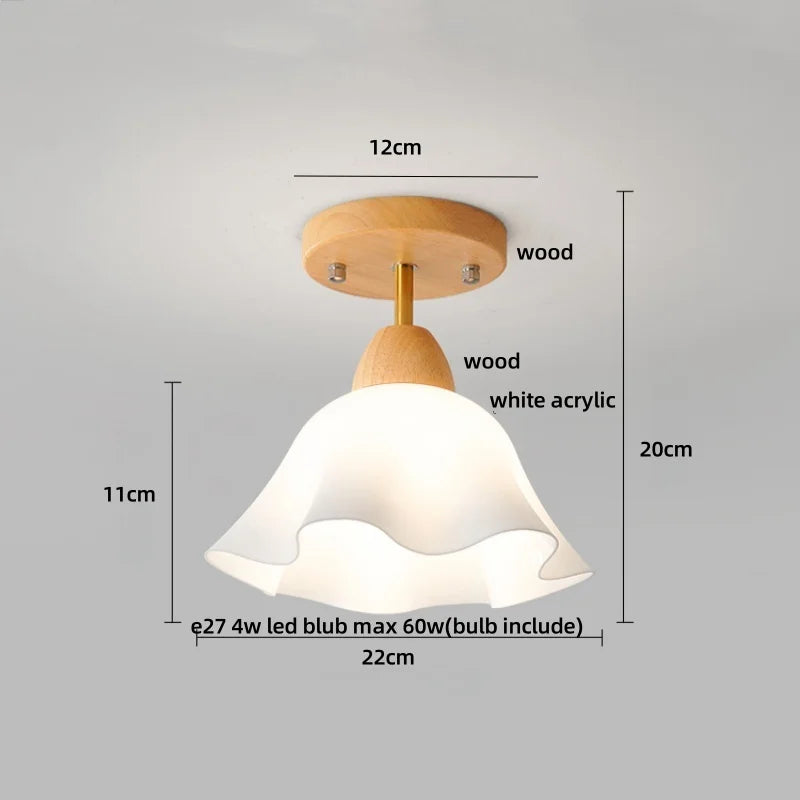 Afralia™ White Glass LED Ceiling Lamp Modern Living Room Bedroom Light