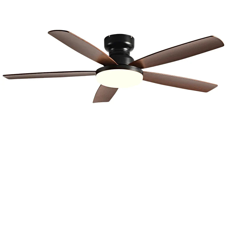 Afralia™ 72" Low Floor Fan Light Chandelier 2023 Living Room Ceiling Fan Strong Winds