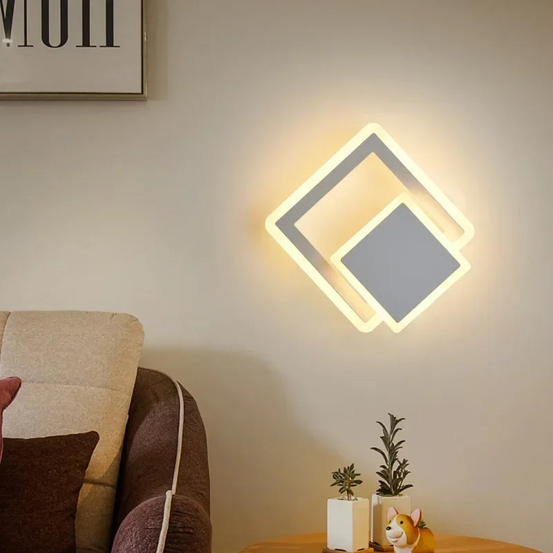 Afralia™ Modern LED Wall Lamp for Bedroom Bedside - Contemporary Indoor Lighting Fixture