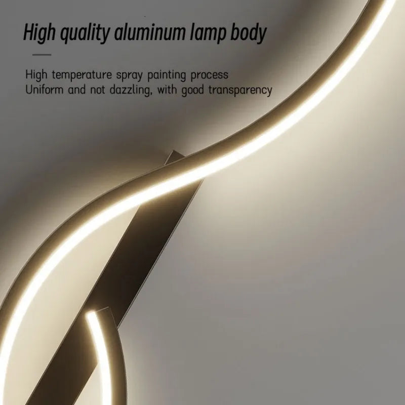 Afralia™ LED Line Wall Lamp for Living Room, Bedroom, Indoor Lighting