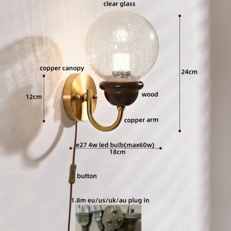 Afralia™ Japanese Style LED Wall Lights 4W for Home Bathroom Bedroom Mirror Lighting