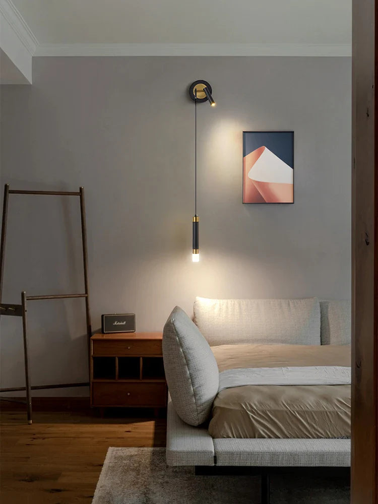 Afralia™ Modern Minimalist Luxury LED Wall Lamp for Bedroom Living Room Decor