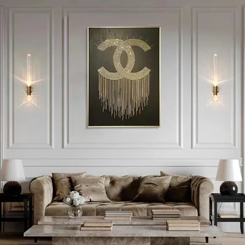 Afralia™ LED Glass Wall Sconces for Home Decor and Lighting in Gold