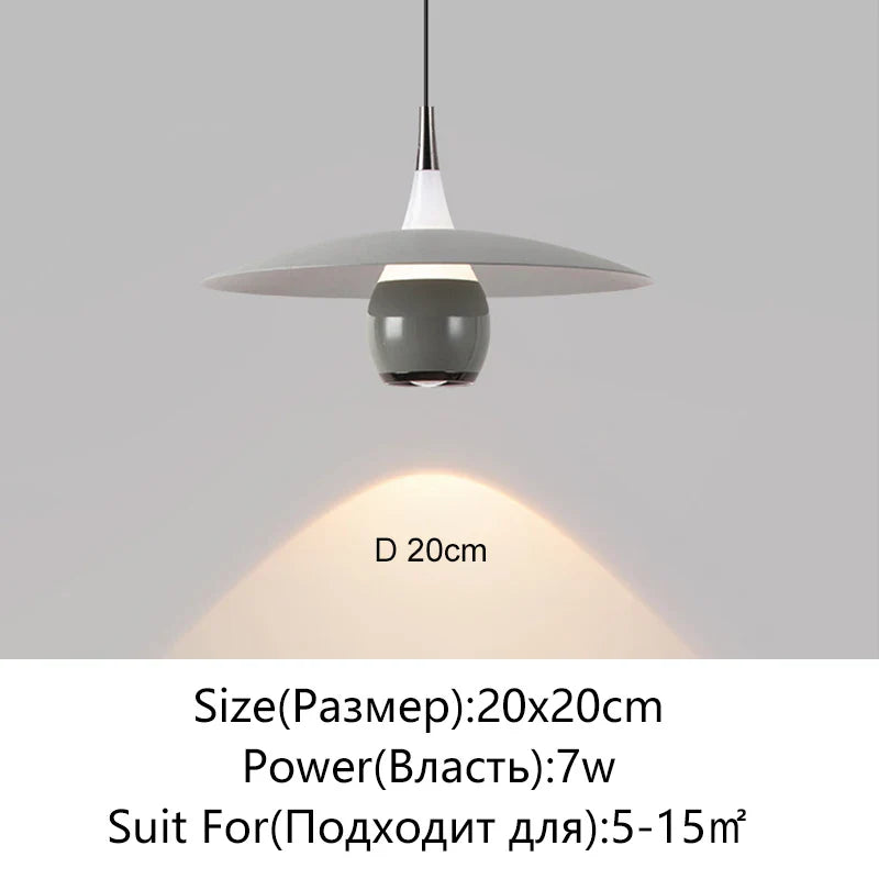 Afralia™ Saucer LED Pendant Lamp for Home Decor and Dining, Designer UFO Light