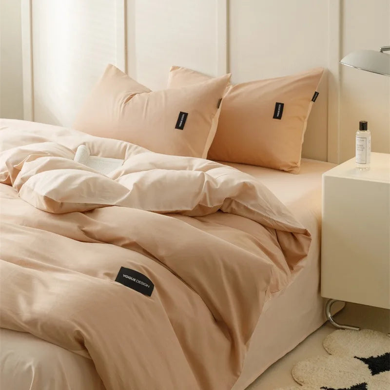 Afralia™ Cotton Bedding Set Super Soft Comforter All Season Home Textile