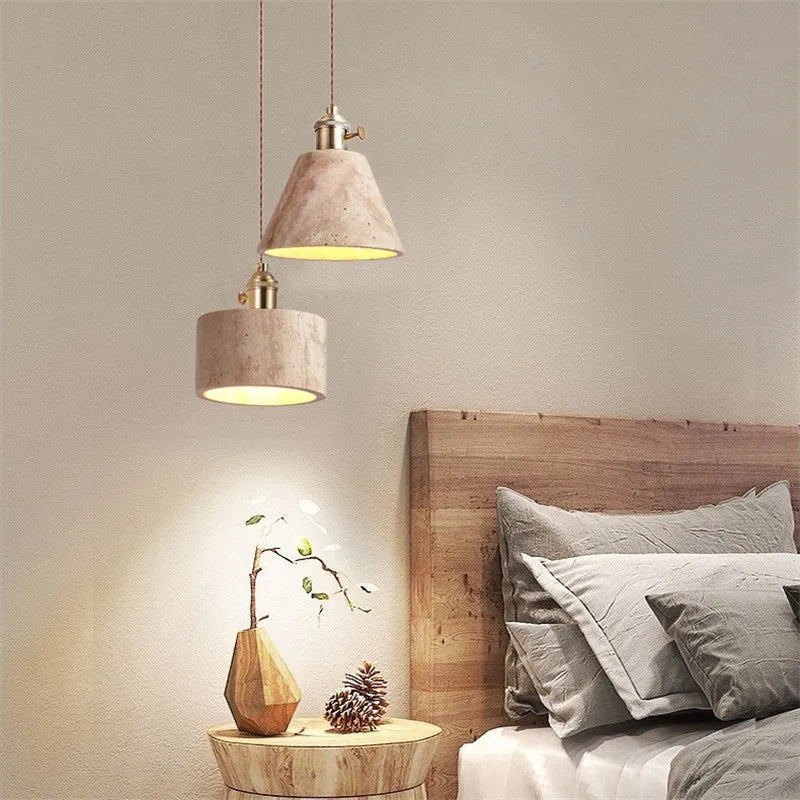 Afralia™ Nordic Copper Socket LED Pendant Light for Bedroom Dinning Living Room