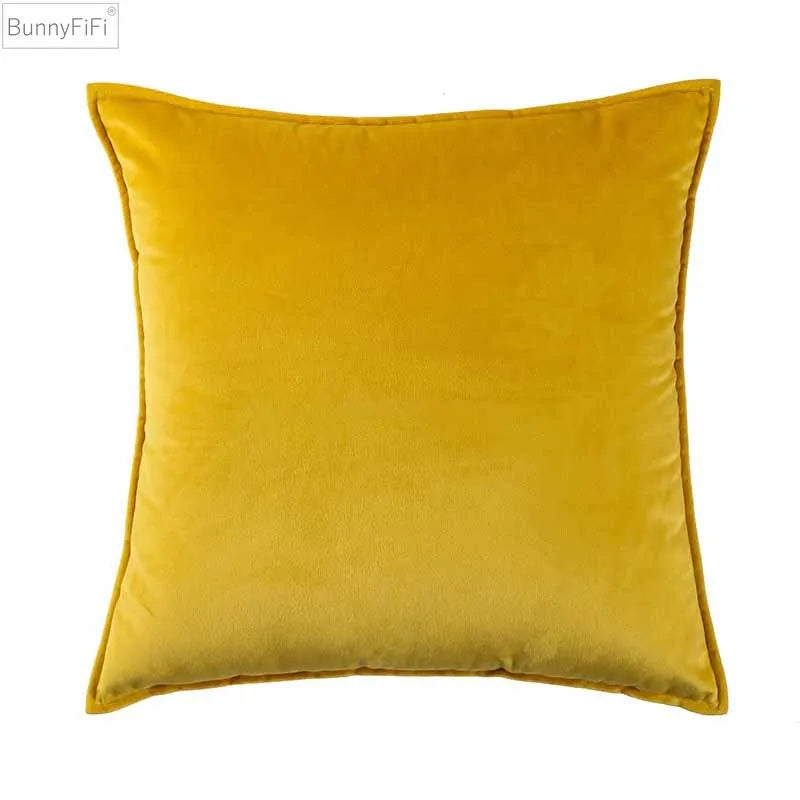 Afralia™ Velvet Cushion Cover for Sofa, Bed, Office - Modern Style and Comfort