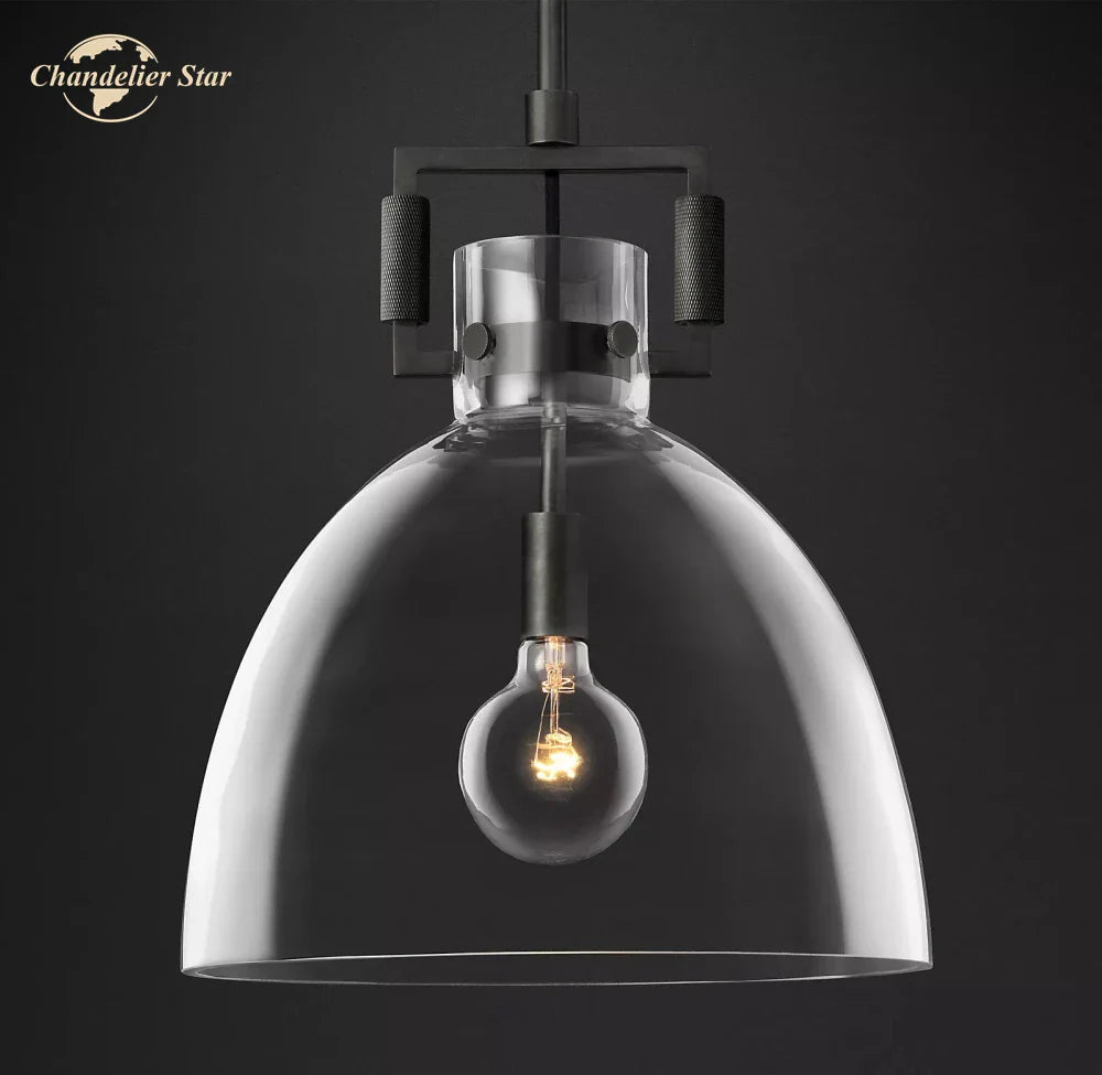 Afralia™ Glass Pendant Chandeliers Modern LED Hanging Lights for Living Room & Dining Room