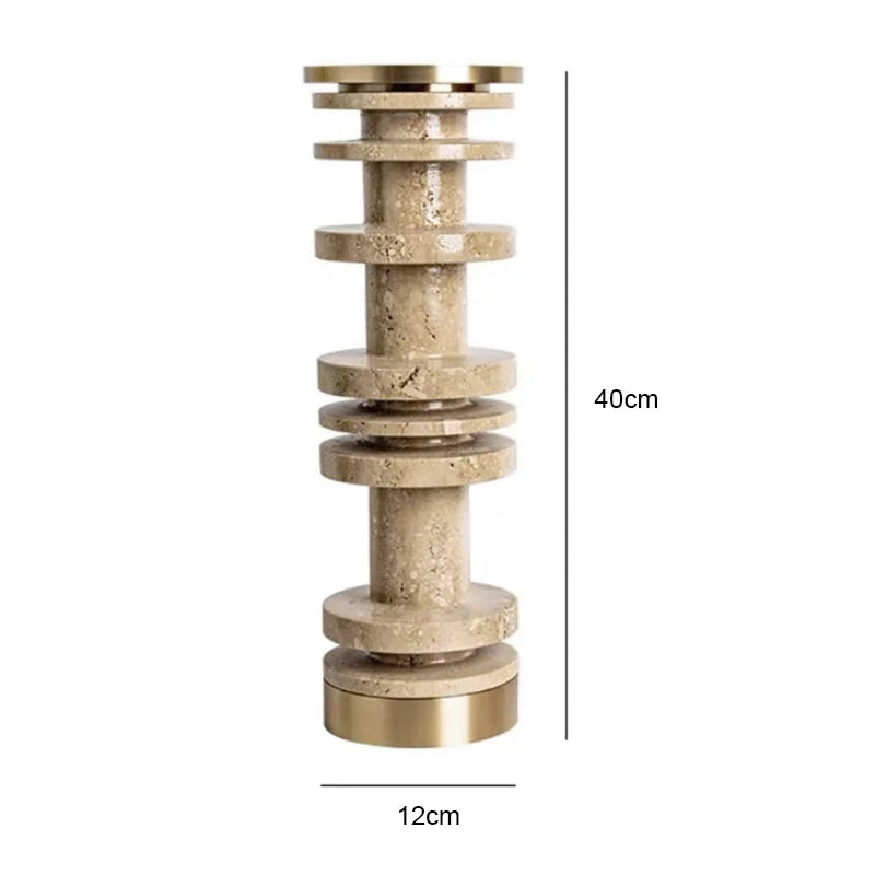 Afralia™ Marble Candlestick Holder for Party Wedding Dinner - Natural Vintage Chic Centerpiece
