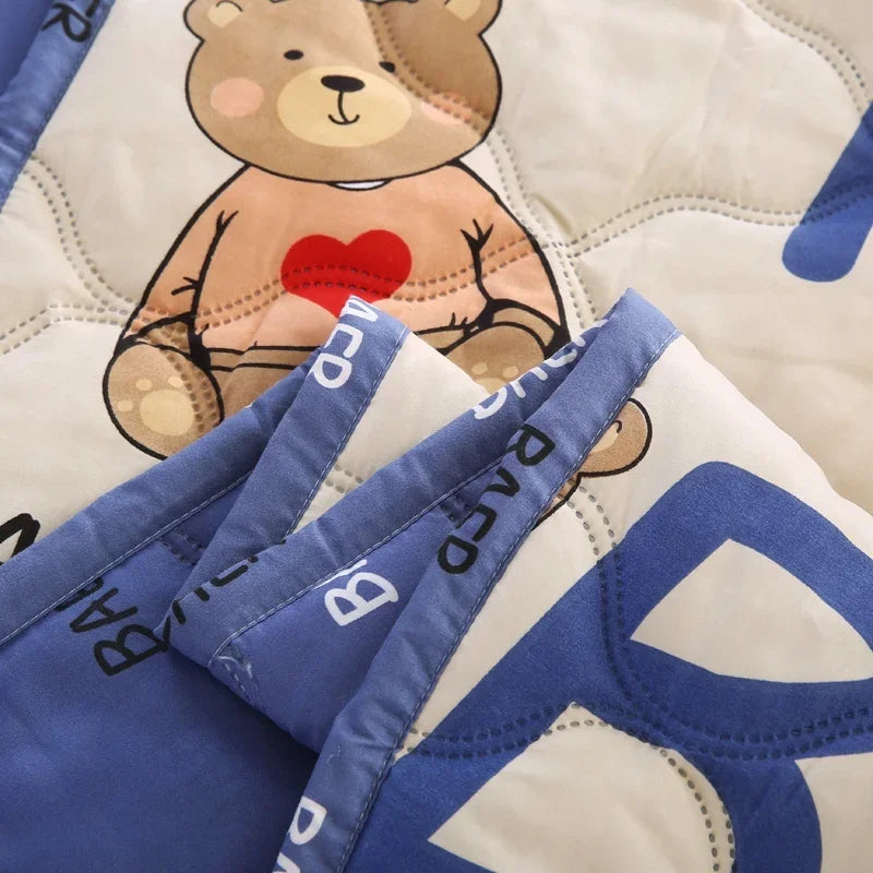 Afralia™ Bear Quilt & Pillowcase Set - Soft & Breathable Summer Bedding