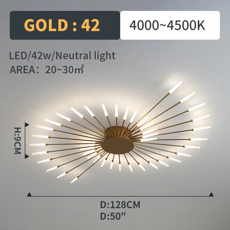 Afralia™ Fireworks Pendant Lamps: Modern LED Chandelier for Living Room, Bedroom, and Home Lighting