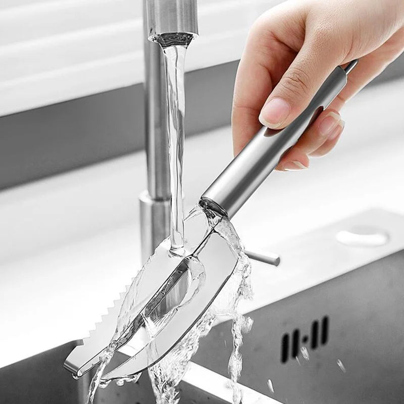 Afralia™ Fish Scale Scraper Brush Grater - Fast Seafood Peeler Tool for Kitchen