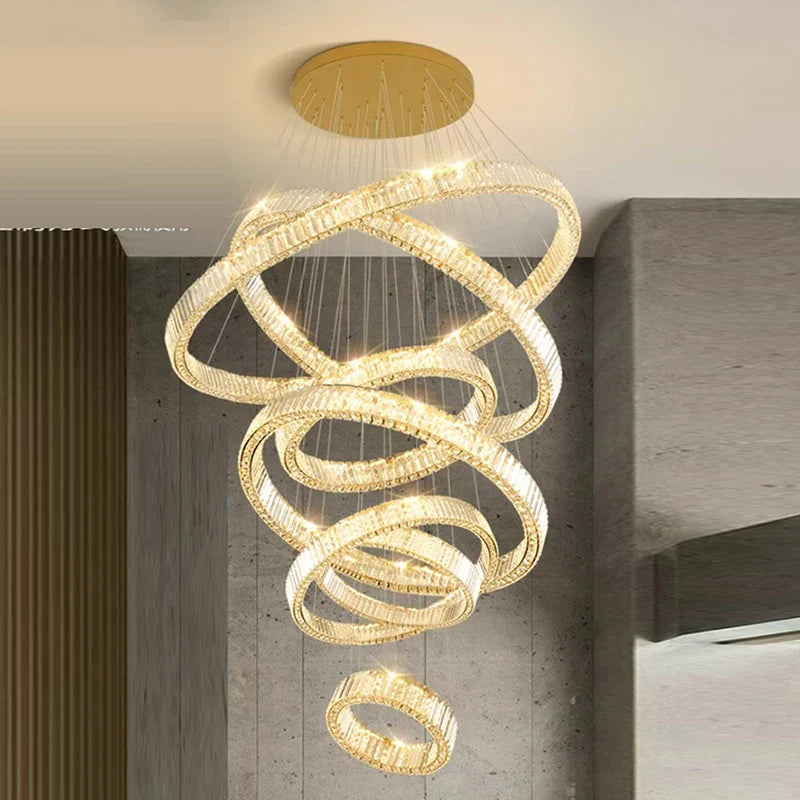 Afralia™ LED Chandelier for Modern Bedroom Living Room Decor Lighting