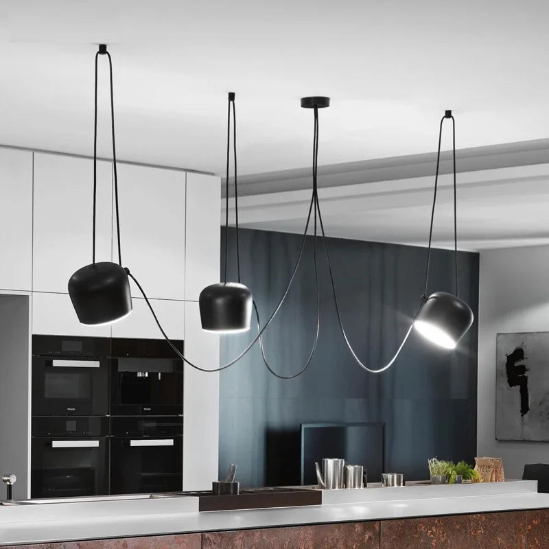 Afralia™ Industrial Spider Pendant Lamp for Living Room, Bedroom, Kitchen - Nordic Style