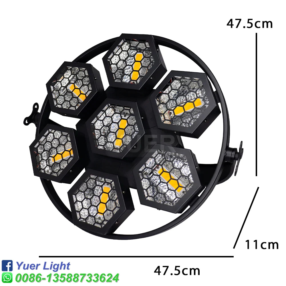 Afralia™ RGB Strobe Wash Sound-Activated Club Light DJ Stage Effect Lighting