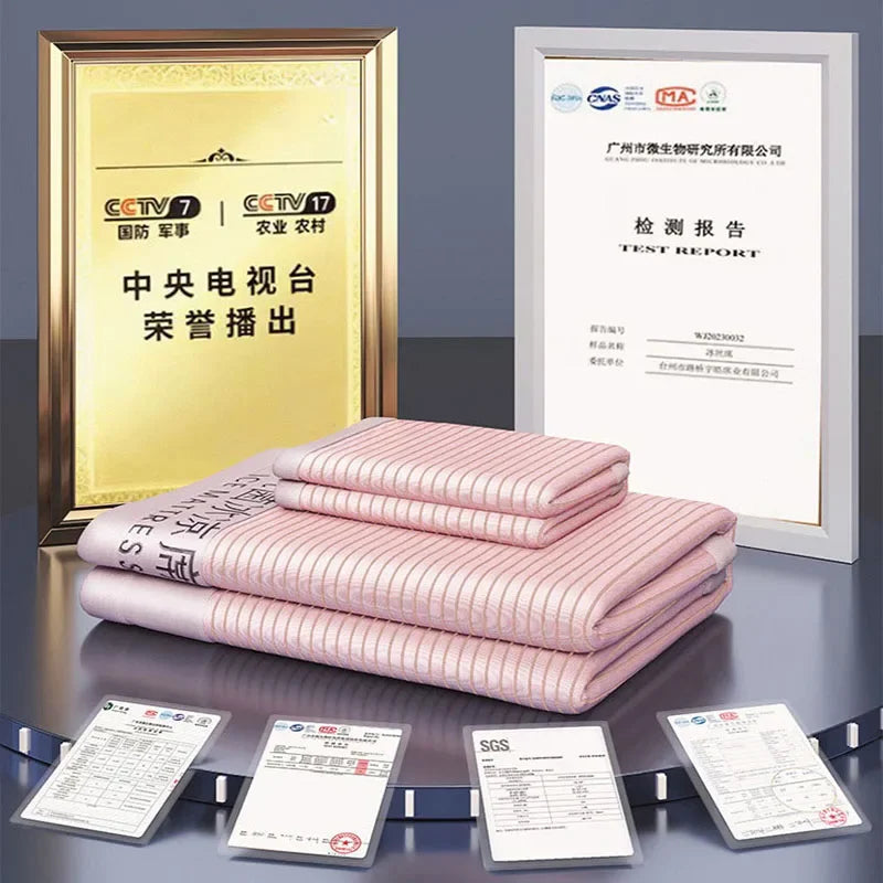 Afralia™ Silky Touch Antibacterial Cooling Mattress Sleeping Mat in Solid Color for Bedding