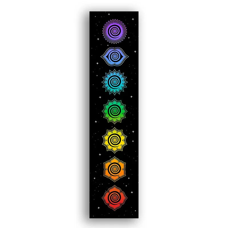 Afralia™ Rainbow Chakras Tapestry for Meditation and Yoga Home Decor