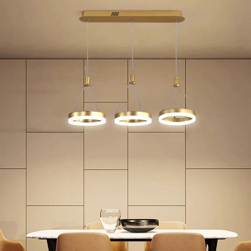 Afralia™ Modern LED Pendant Light for Living Room and Dining Room Chandeliers