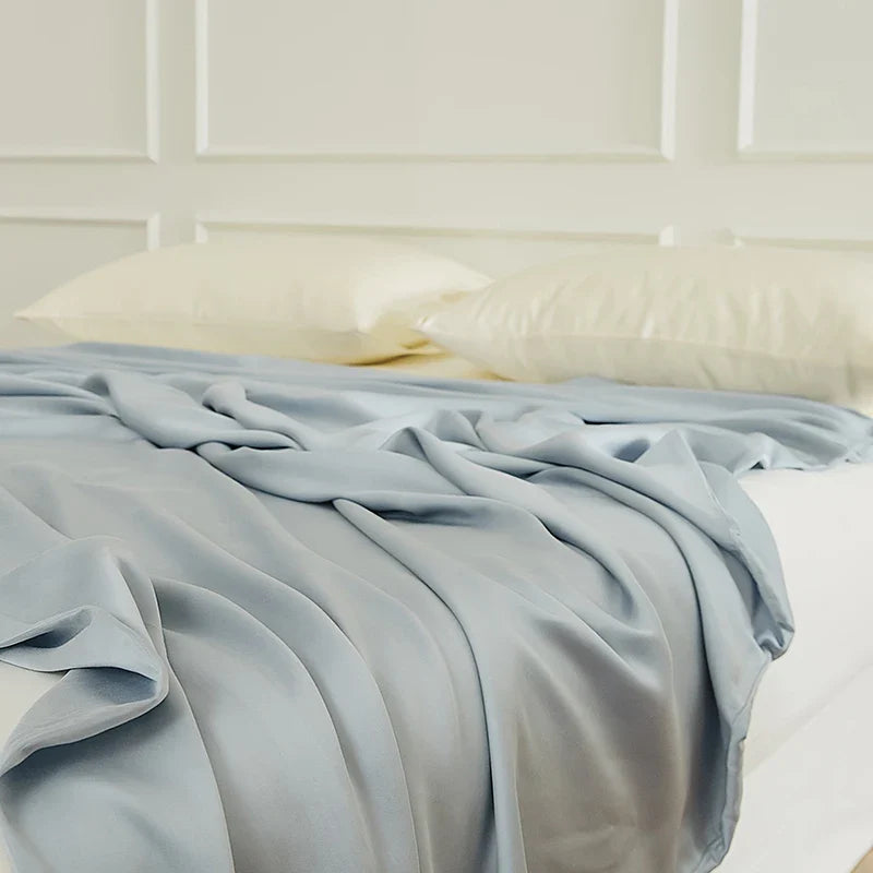 Afralia™ Silky Eucalyptus Fiber Duvet Cover - Solid Color, Soft Skin-Friendly Fabric