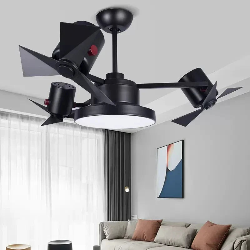 Afralia™ Ceiling Fan with Invisible Blades for Living Room, Bedroom, and Restaurant