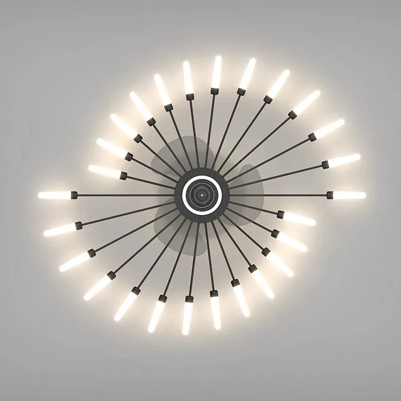 Afralia™ Modern Chandelier Ceiling Fan for Home Decor Lighting Fixture