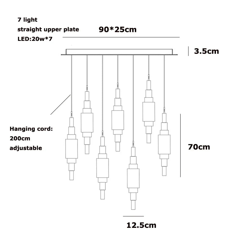 Afralia™ Veined Marble Chandelier Hand-Carved Alabaster Pendant Light