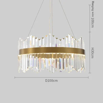 Afralia™ Crystal LED Ring Chandelier for Luxury Decor & Lighting