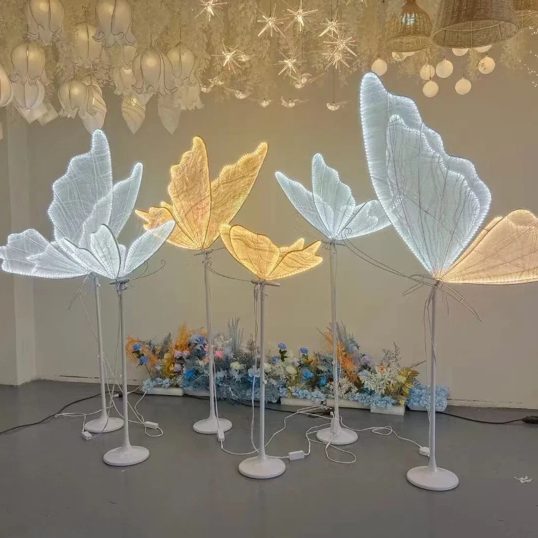 Afralia™ Lace Butterfly LED Wedding Decoration Lamp
