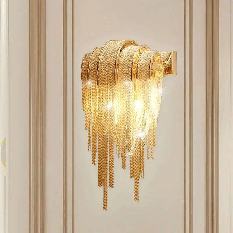 Afralia™ Tassel Luxury Chandelier: Postmodern Elegance for Living Room, Restaurant, Bedroom, Hotel