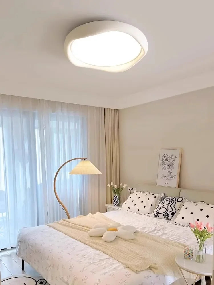 Afralia™ Minimalist LED Round Ceiling Lights for Modern Living Room and Bedroom