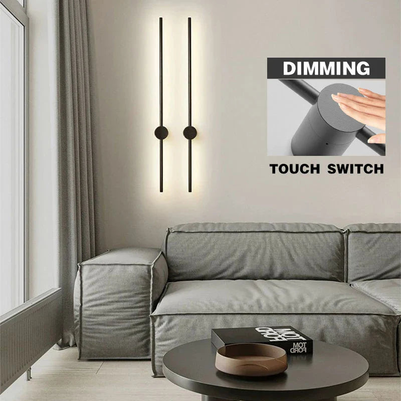 Afralia™ Dimmable LED Wall Lights 360° Rotatable Indoor Wall Sconce