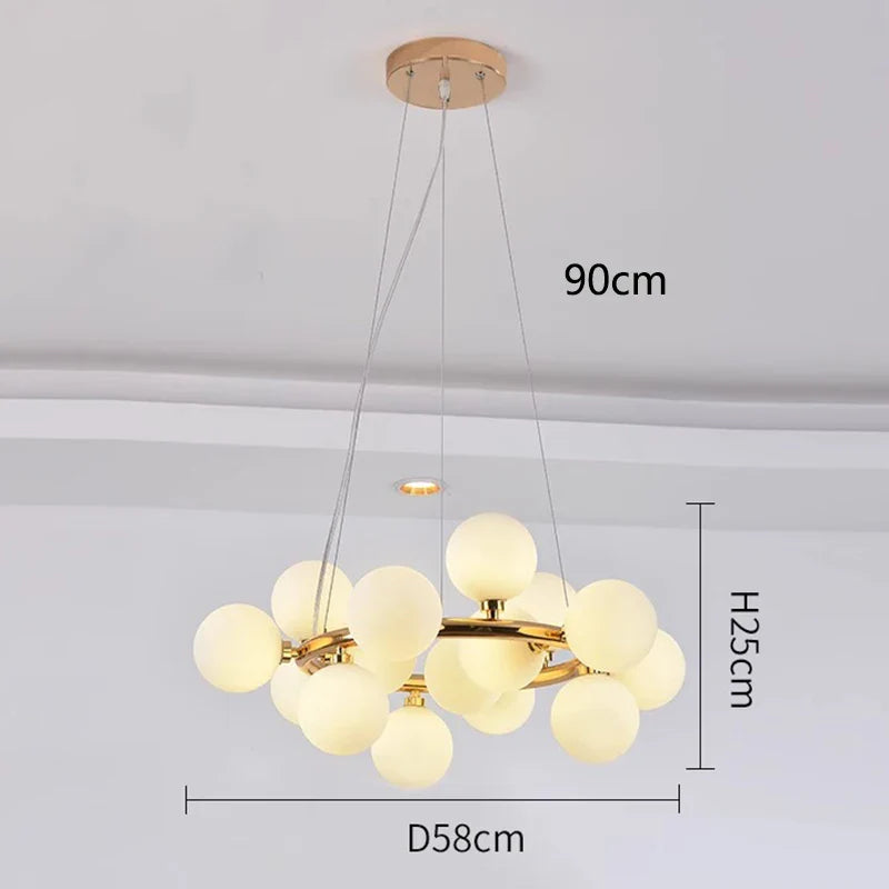 Afralia™ Modern LED Pendant Light Chandeliers for Living Room Dining Room Home Decor