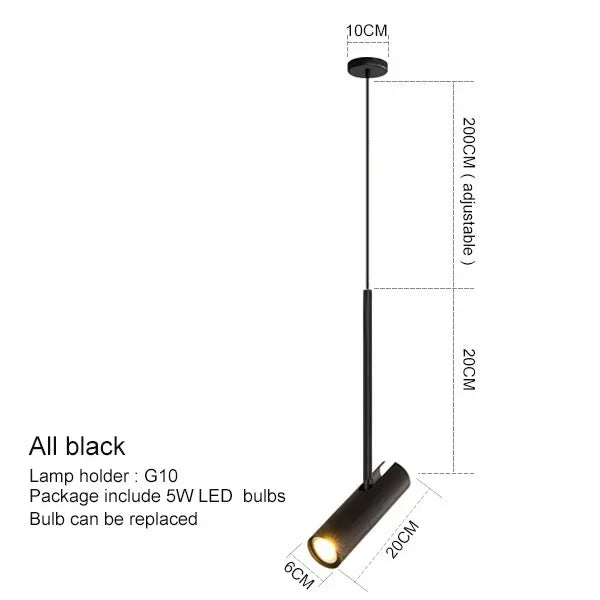 Afralia™ Black Chandelier Pendant Light for Bedroom and Bar Decor