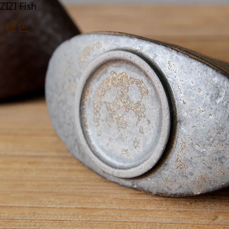 Afralia™ Coarse Pottery Vase Small Flower Pot Room Aesthetic Decor