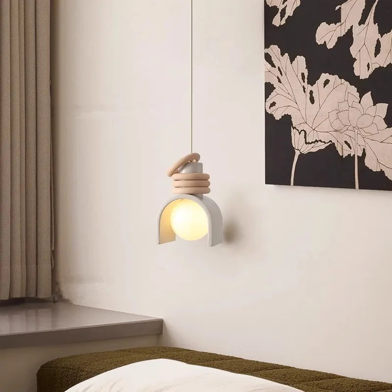 Afralia™ Resin LED Pendant Lamp for Indoor Spaces - Adjustable Cord, E27 Bulb