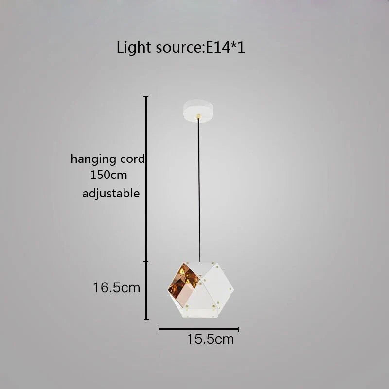 Afralia™ Cube LED Pendant Light: Art Deco Hanging Lamp for All-Match Style